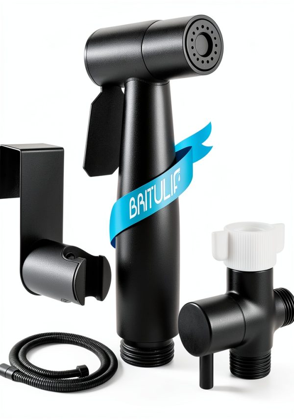 BRITULIF Bidet Sprayer Stainless Steel Matte Black-0