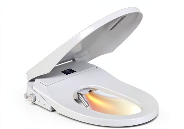 Kaper Smart Bidet Seat Heated Modern White Plastic-0