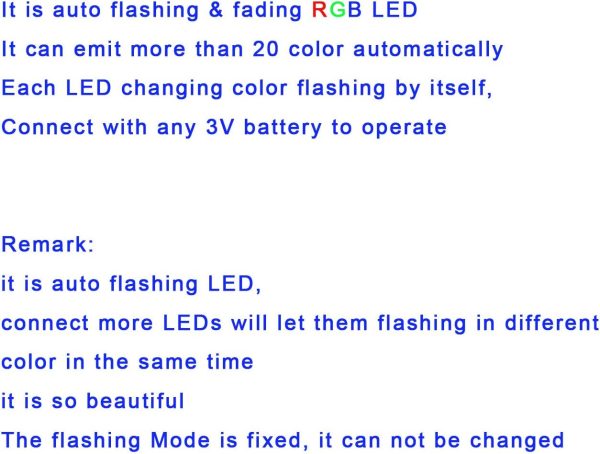 Bowerful LED Rainbow Flashing Miniature Lights for Models-2