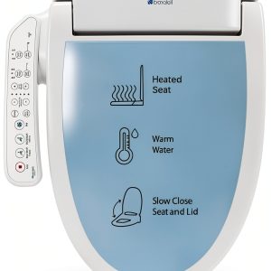 Brondell SE400 Bidet Seat Heated Elongated White Side Arm-0