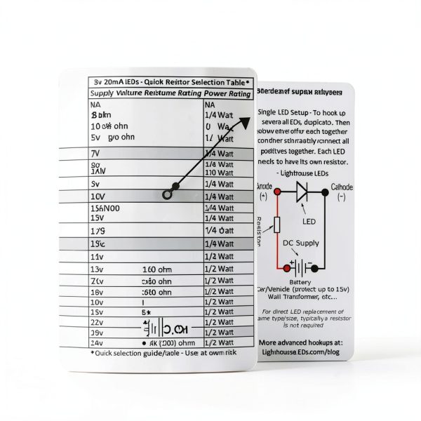 Lighthouse LEDs 5mm Flat Top Concave Cool White LED-0