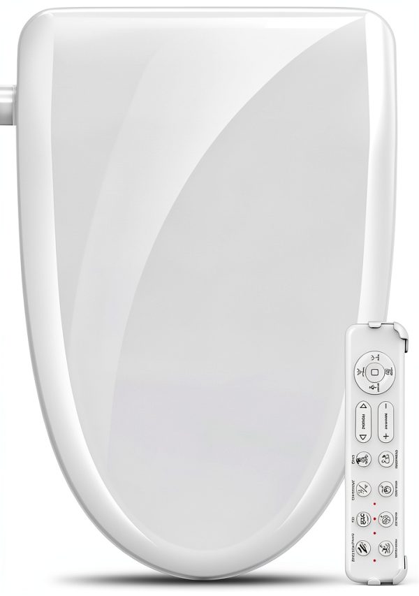 Donlim Heated Bidet Seat White Elongated Modern ABS Material-0