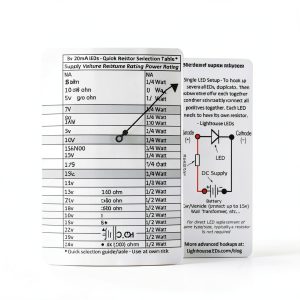 Lighthouse LEDs 5mm Flat Top Concave Cool White LED-0