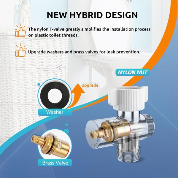 Bidet Sprayer BRITULIF Hands-Free Stainless Steel Bathroom-4