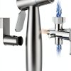 BRITULIF Bidet Faucet Brushed Nickel Hot Cold Water Sprayer-0