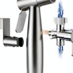 BRITULIF Bidet Faucet Brushed Nickel Hot Cold Water Sprayer-0