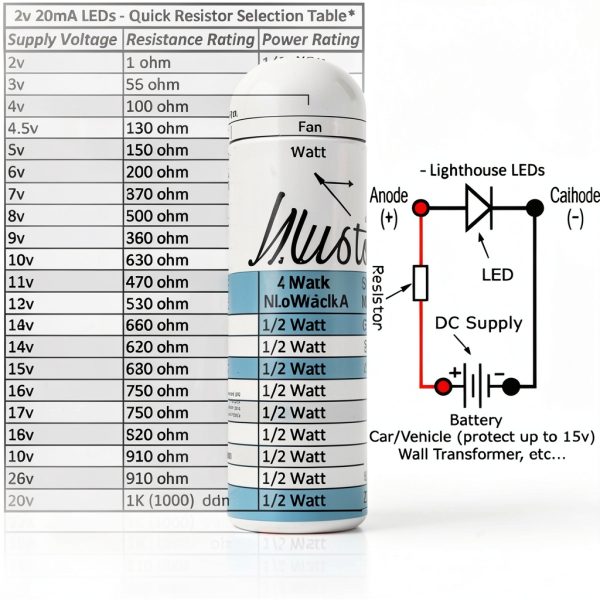5mm Orange LED Lighthouse LEDs Ultra Bright DIP-0