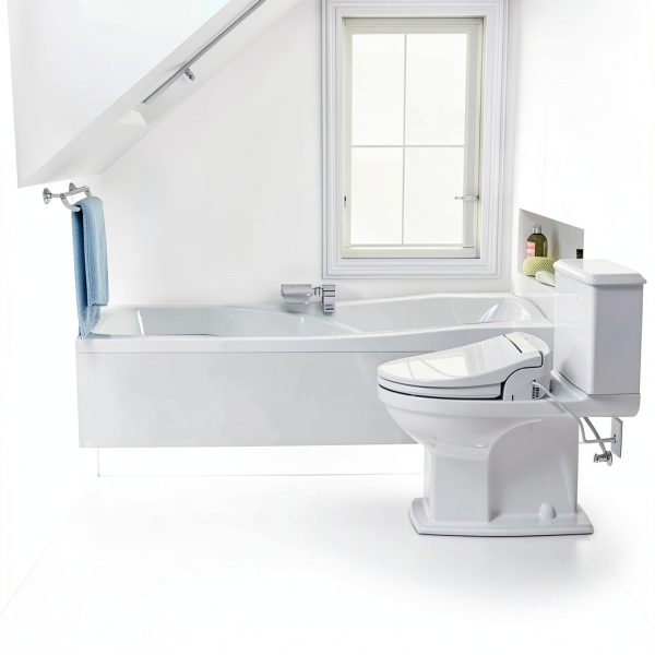 Brondell SE400 Bidet Seat Heated Elongated White Side Arm-3