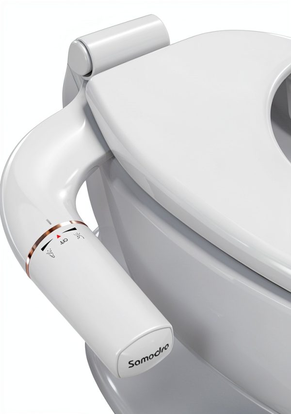 SAMODRA Bidet Ultra Slim Dual Nozzle Rose Gold Attachment-0
