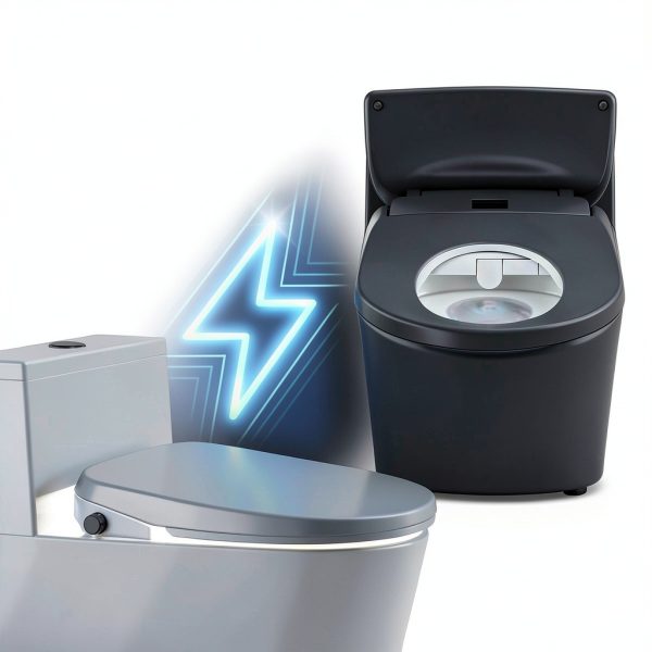 Kaper Smart Bidet Seat Heated Modern White Plastic-6