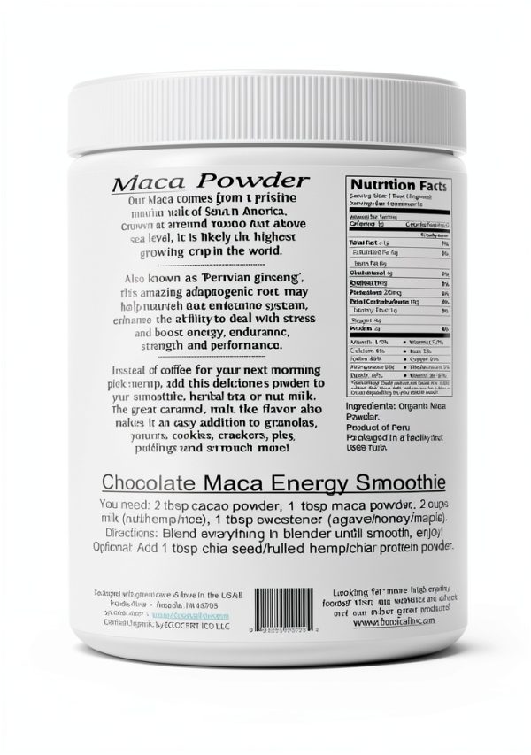 Organic Maca Powder Foods Alive Herbal Supplement-1