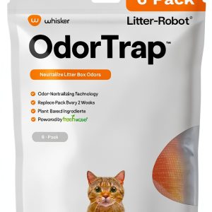OdorTrap 6 Pack Refill Whisker Odor Remover Litter Boxes 8.96 Fl Oz-0