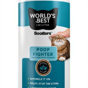 World's Best Cat Litter Boosters Poop Fighter 18 oz Natural Corn-0