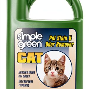 Cat Stain & Odor Remover - Enzyme Cleaner for Cat Urine, Feces, Blood, Vomit (1 gallon Refill)-0