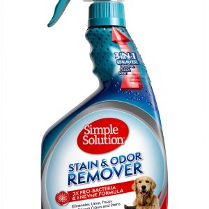 Simple Solution Stain & Odor Eliminator for Pets, Carpet Deodorizer, Enzyme Pet Odor Eliminator for Home, Stain Remover for Cat & Dog Pee, Urine Destroyer, Carpet Cleaner Spray, 32 oz-0