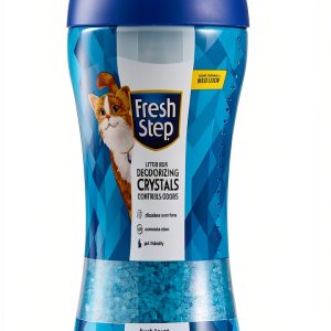 Fresh Step Cat Litter Crystals in Fresh Scent - Cat Litter Box Deodorizer - Combats Odors and Neutralizes Smells to Keep Your Home Clean, 15 Ounce-0