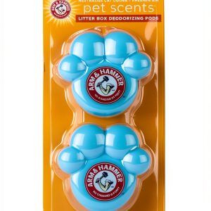 Arm & Hammer Cat Litter Box Deodorizing Pods – 2 Fresh Breeze Paw Pods-0